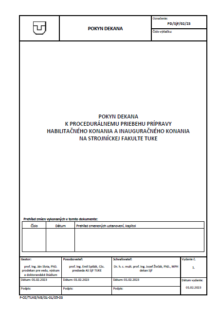 PD SjF 02 23 HKaIK od 1.2.2023 s prílohami
