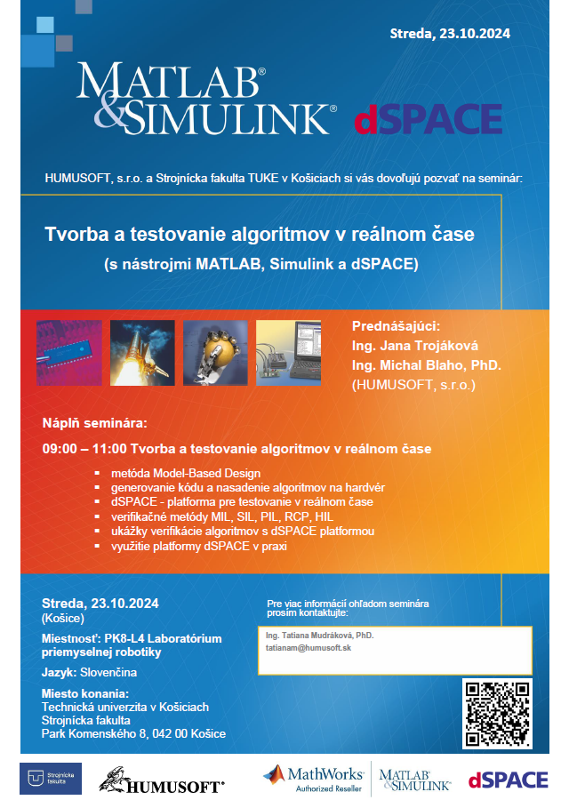 Seminar tvorba a testovanie algoritmov v realnom case