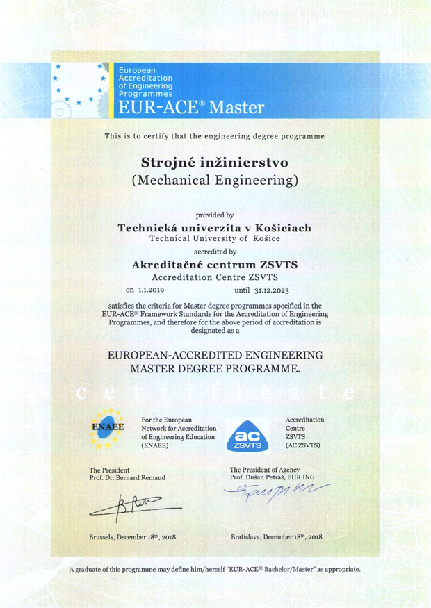 certifikat si master